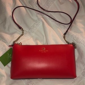 BRAND NEW WITH TAGS Red Kate spade purse